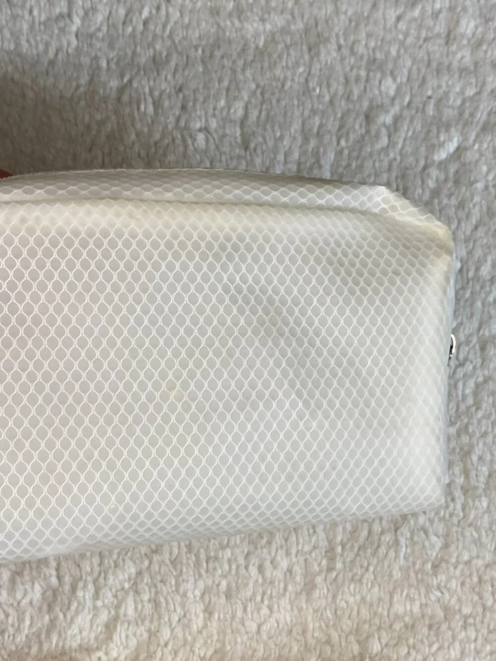 White Mesh Cosmetic & Travel Organizer Pouch – Zip Case